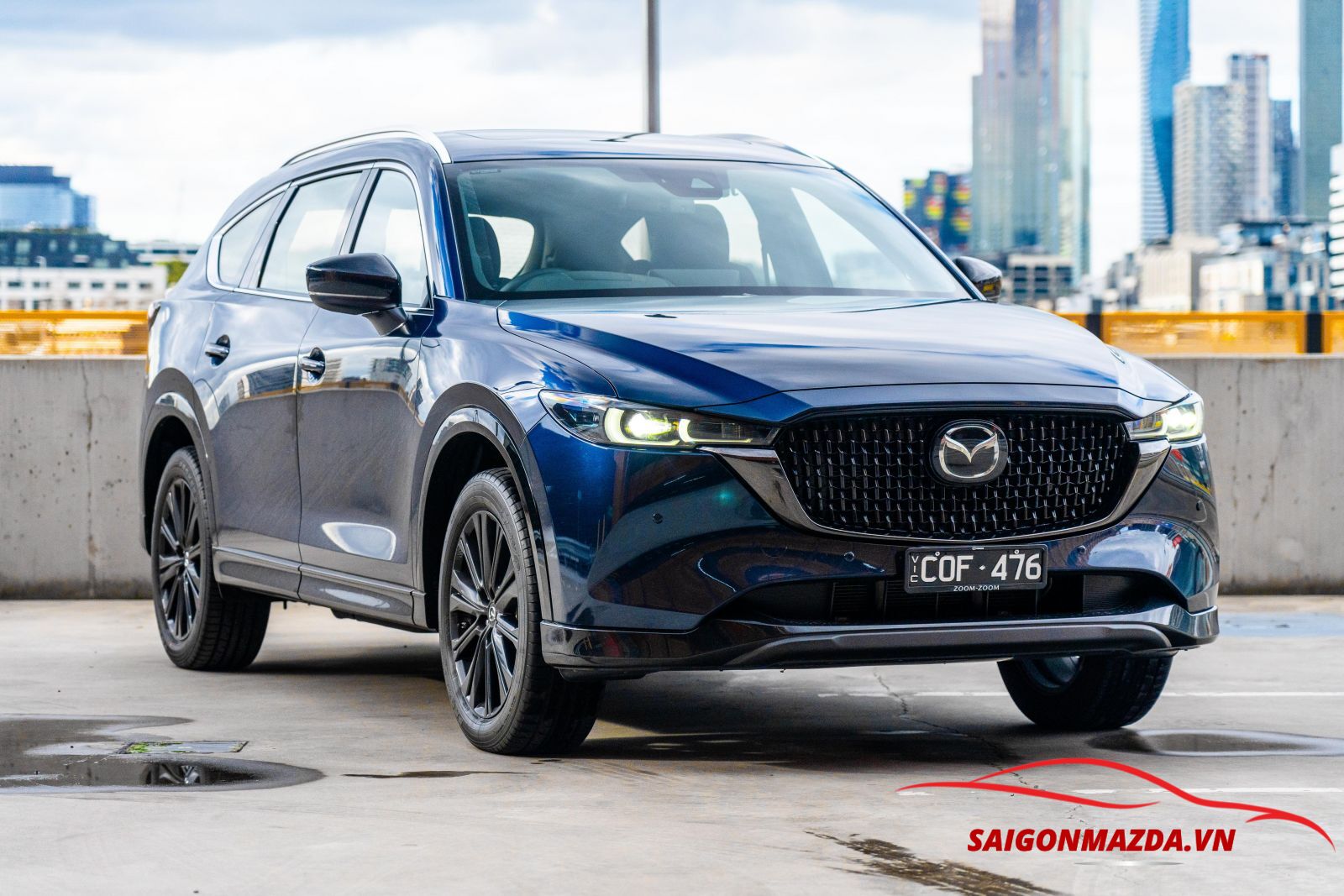 mazda cx8 xanh đen