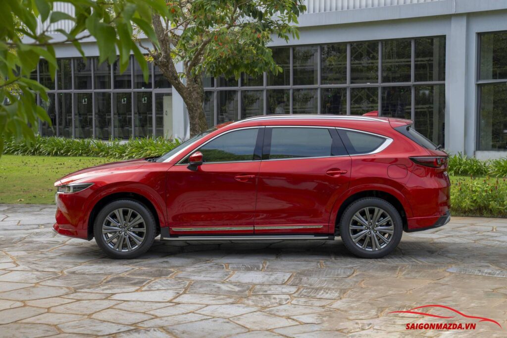 mazda cx8 đỏ pha lê
