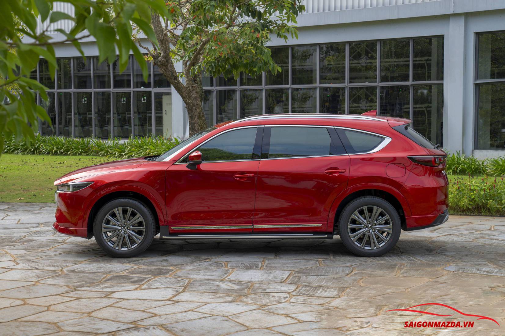 mazda cx8 đỏ pha lê