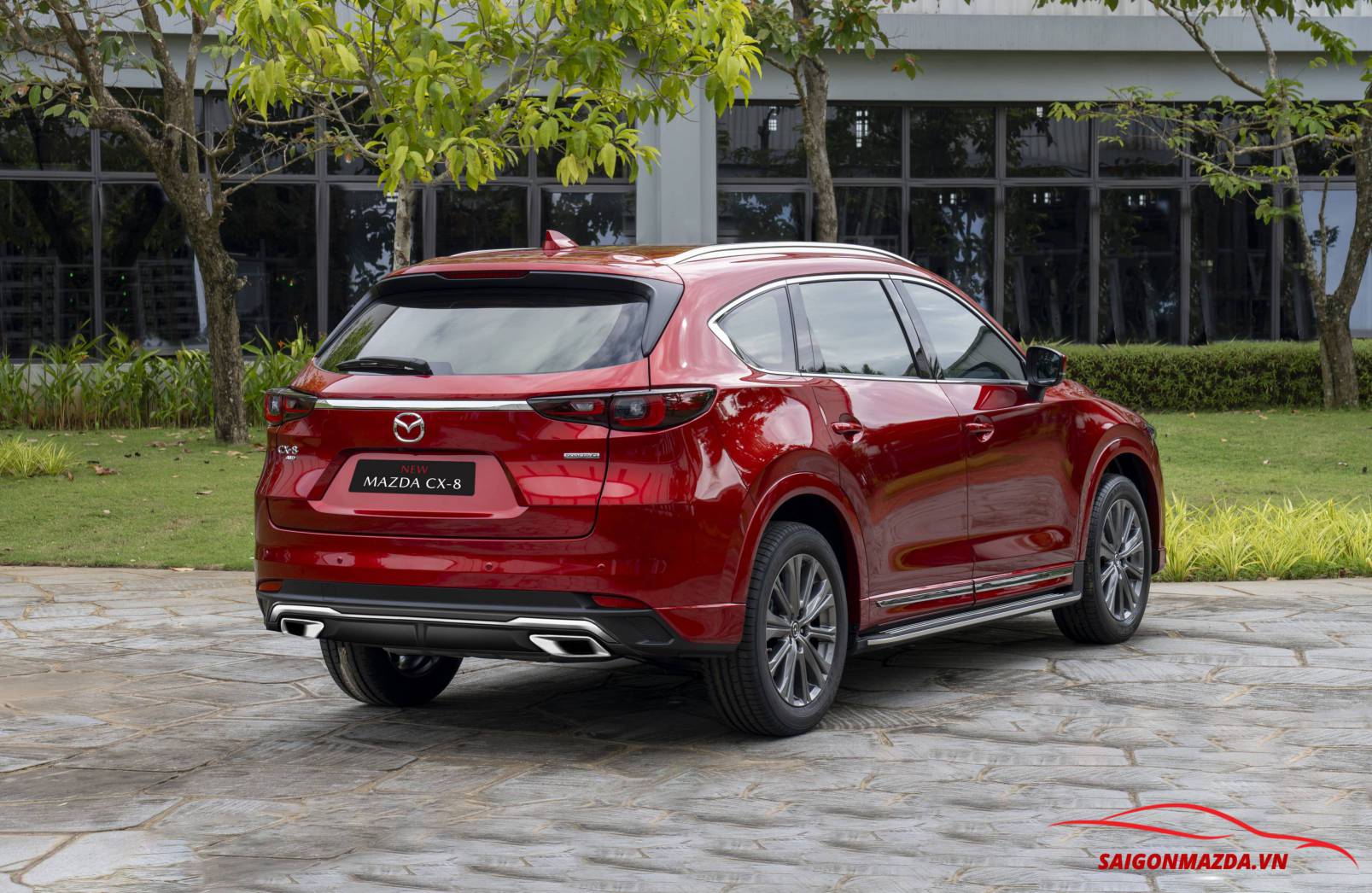 Mazda Cx8 đỏ pha lê