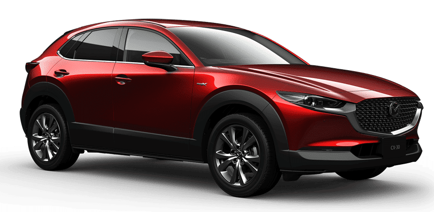 mazda cx30 đỏ