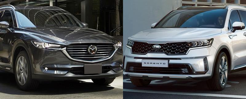 Mazda CX8 2.5 Premium AWD và Kia Sorento All New 2.5G AWD – Nên mua xe nào?